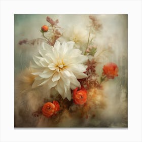 Fa Vintage Floral 46 Canvas Print