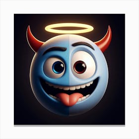 Devil Face Canvas Print