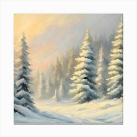 Snowy Forest 3 Canvas Print