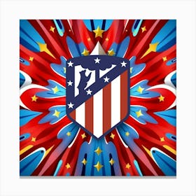 Atlético de Madrid Logo Wall Art 4 Canvas Print