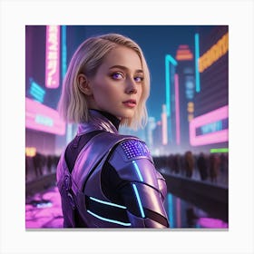 Futuristic Woman 1 Canvas Print