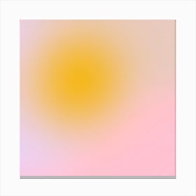 Morning Silence 1 Gradient Square Canvas Print