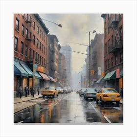 New York City Street Scene Canvas Print