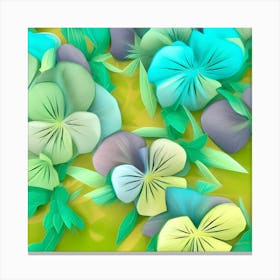 Pansies 1 Canvas Print