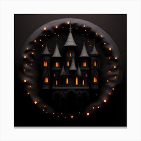 Halloween Castle Canvas Print