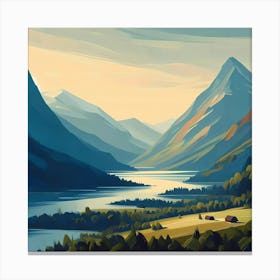 Landscape Painting 163 Canvas Print