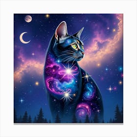 Galaxy Cat 3 Canvas Print