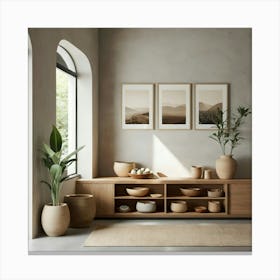 Modern Living Room 56 Canvas Print