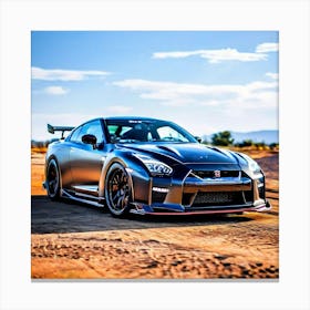 Desert Nissan GTR Canvas Print