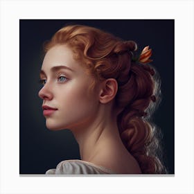Portrait Of A Young Woman 5 Canvas Print