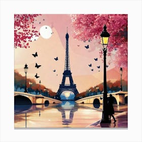 Paris Eiffel Tower 75 Canvas Print