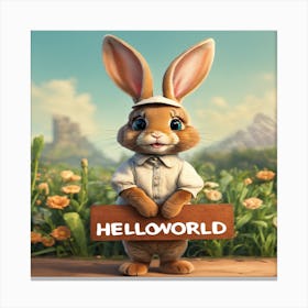 Helloworld Canvas Print