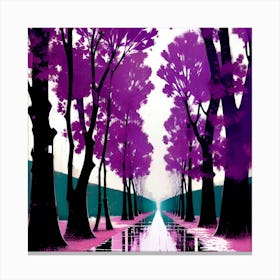 Purple Road Canvas Print