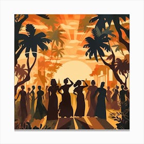 Samba Dancers Canvas Print