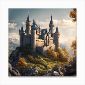 Castle On A Hill 1 Canvas Print