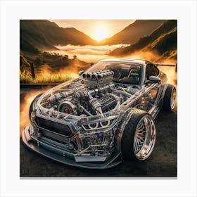 Bmw Z4 Engine Canvas Print