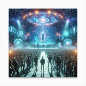 Futuristic Concert Canvas Print