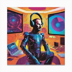 Man In Space 11 Canvas Print