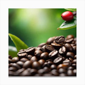 Coffee Beans 107 Canvas Print