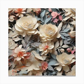 Pure Petals: the Beauty of Roses Canvas Print