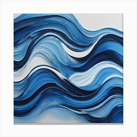 Blue Waves 1 Canvas Print