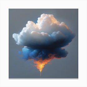 Lightning cloud Canvas Print