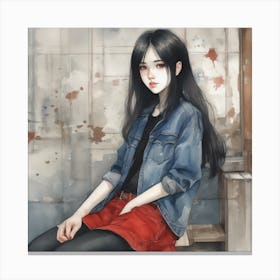 Asian Girl 16 Canvas Print