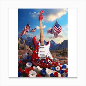 Red, White, and Blues 16 Canvas Print