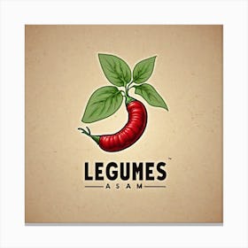 Legumes As A Logo (46) Canvas Print