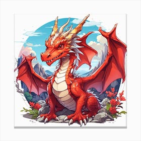 Red Dragon Canvas Print