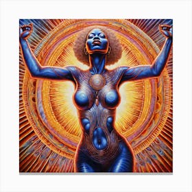 Strong  Black Woman Canvas Print