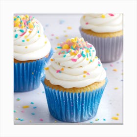 Cupcakes With Sprinkles Canvas Print