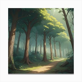 Forest Path Canvas Print