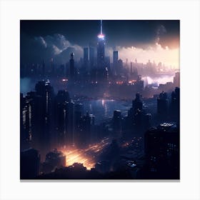 Futuristic City 1 Canvas Print