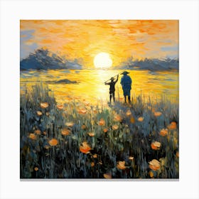 Claude's Canvas: A Symphony of Colours Canvas Print