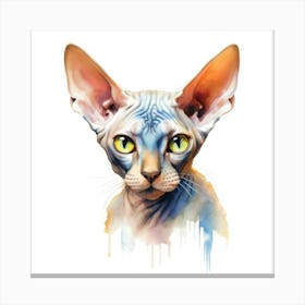 Sphynx Standard Cat Portrait Canvas Print