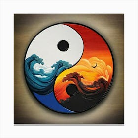 Yin Yang Painting 1 Canvas Print