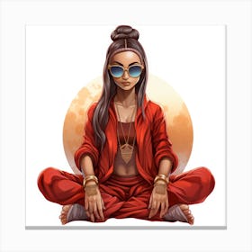 Yoga Girl Canvas Print