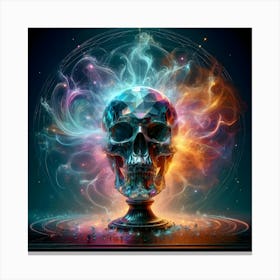 Psychedelic Skull 3 Canvas Print