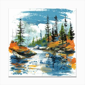 Landscape Painting 2 Canvas Print