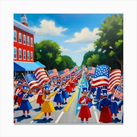 Parade Of Patriots Canvas Print