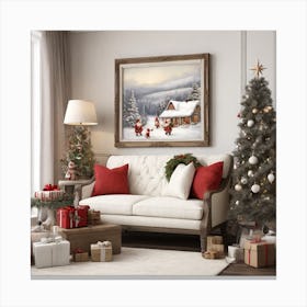 Christmas Scene Canvas Print