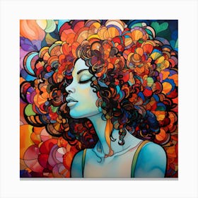 Afro Girl 47 Canvas Print