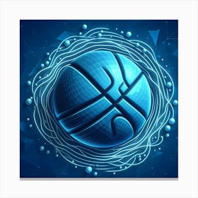 Basketball Ball 1 Canvas Print