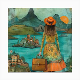 Whimical Wanderlust Travel Canvas Print