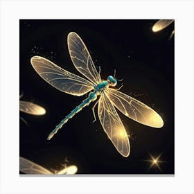 Dragonfly Art Print Canvas Print