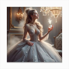 Beautiful Woman In A Ball Gown 1 Canvas Print