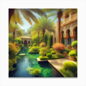 Mediterranean Garden Canvas Print