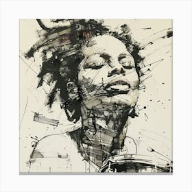 Woman With Dreadlocks Canvas Print