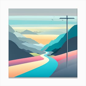 Road To Nowhere VECTOR ART Canvas Print